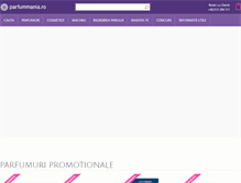 Tablet Screenshot of parfummania.ro